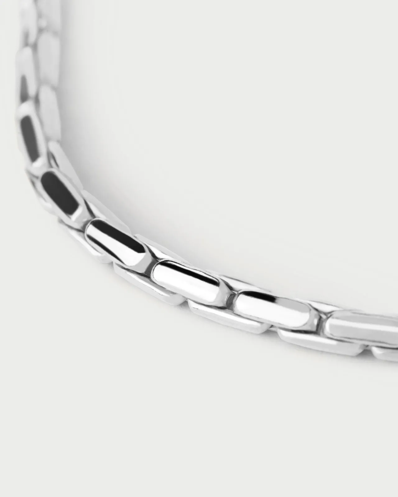 Pulseras Básicas|Pulseras De Cadena-PDPAOLA Pulsera Cadena de Plata Large Boston