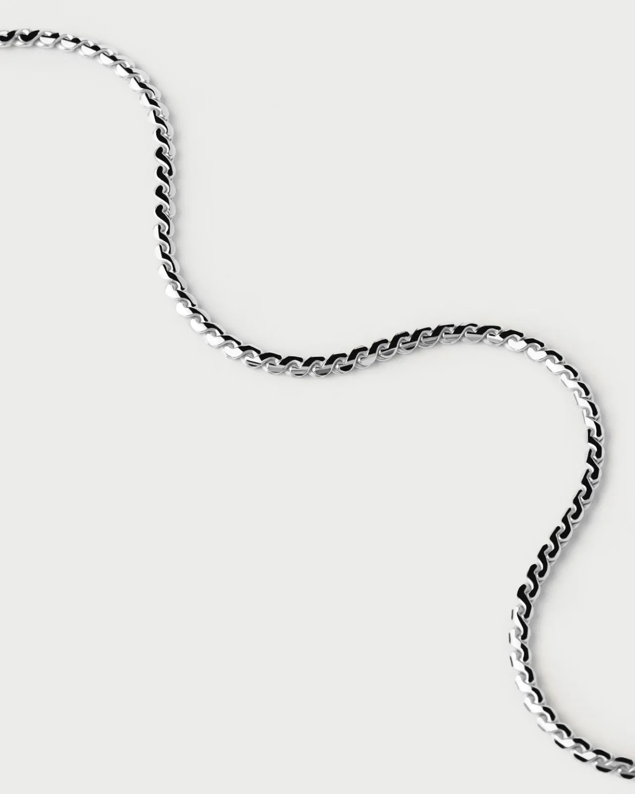Pulseras Básicas|Pulseras De Cadena-PDPAOLA Pulsera Cadena de Plata Serpentine