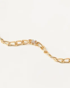 Pulseras De Letras|Pulseras De Cadena-PDPAOLA Pulsera Cadena Letra