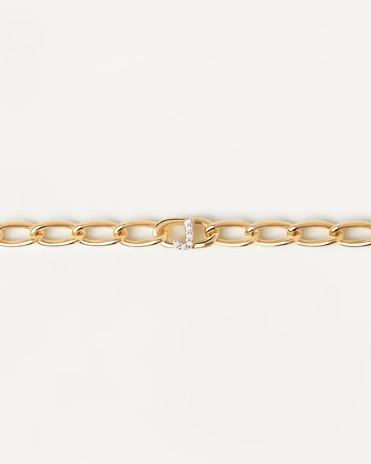 Pulseras De Letras|Pulseras De Oro-PDPAOLA Pulsera Cadena Letra J
