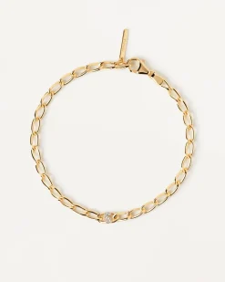 Pulseras De Letras|Pulseras De Oro-PDPAOLA Pulsera Cadena Letra S