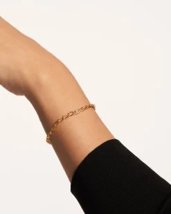 Pulseras De Letras|Pulseras De Oro-PDPAOLA Pulsera Cadena Letra X