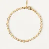 Pulseras De Letras|Pulseras De Oro-PDPAOLA Pulsera Cadena Letra Y
