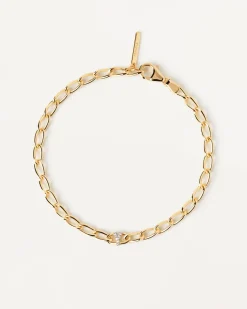 Pulseras De Letras|Pulseras De Oro-PDPAOLA Pulsera Cadena Letra Y