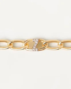 Pulseras De Oro|Rebajas Pulseras-PDPAOLA Pulsera Cadena Letra Z