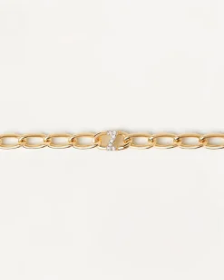 Pulseras De Oro|Rebajas Pulseras-PDPAOLA Pulsera Cadena Letra Z