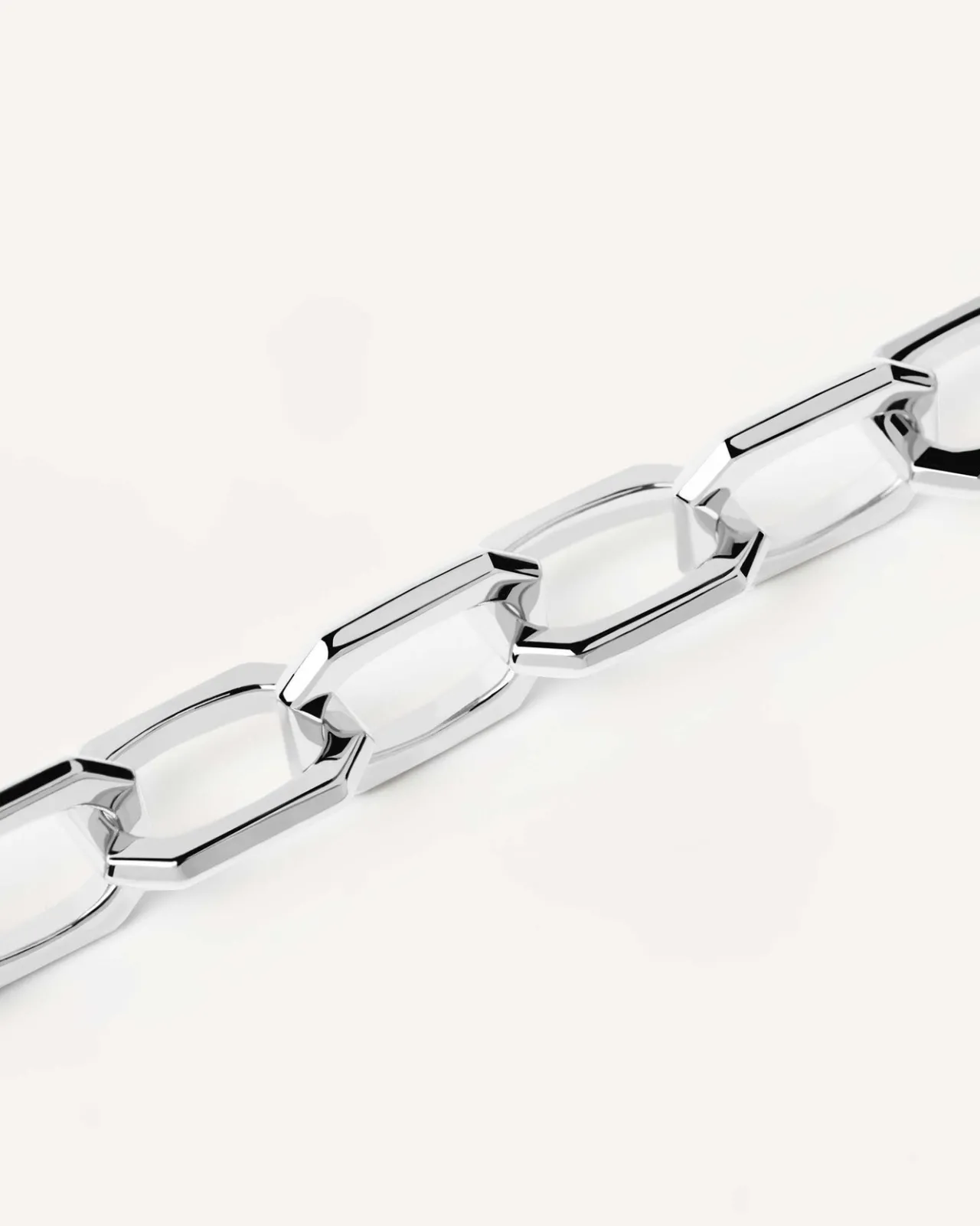 Pulseras De Plata|Rebajas Pulseras-PDPAOLA Pulsera cadena plateada Small Signature
