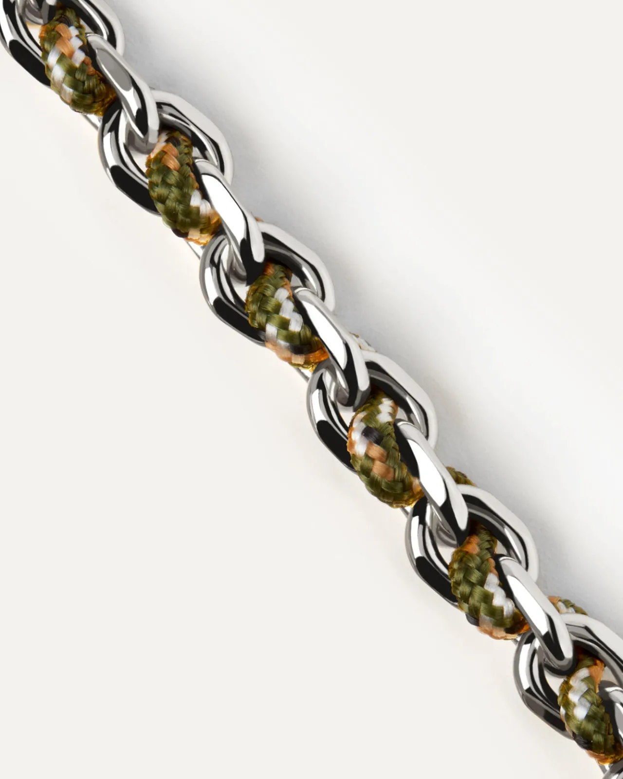 Pulseras De Cadena|Pulseras De Plata-PDPAOLA Pulsera Cordón y Cadena Cottage