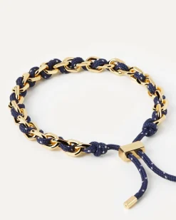 Pulseras De Cadena|Pulseras De Oro-PDPAOLA Pulsera Cordón y Cadena Midnight