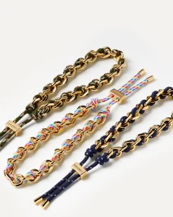 Pulseras De Cadena|Pulseras De Oro-PDPAOLA Pulsera Cordón y Cadena Midnight