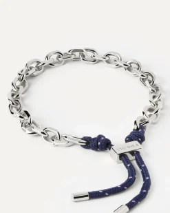 Pulseras De Cadena|Pulseras De Plata-PDPAOLA Pulsera Cordón y Cadena Midnight Essential