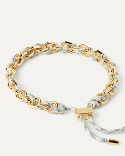 Pulseras De Cadena|Pulseras De Oro-PDPAOLA Pulsera Cordón y Cadena Sky
