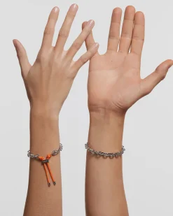 Pulseras De Cadena|Pulseras De Plata-PDPAOLA Pulsera Cordón y Cadena Tangerine Essential