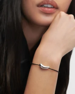 Pulseras Básicas|Pulseras De Plata-PDPAOLA Pulsera de cordón de plata Orbit
