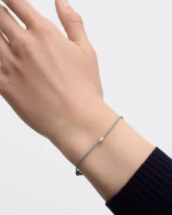 Joyas Con Diamantes|Joyas De Oro 18K-PDPAOLA Pulsera de diamantes y cordón Isa