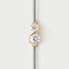 Joyas Con Diamantes|Joyas De Oro 18K-PDPAOLA Pulsera de diamantes y cordón Dafne