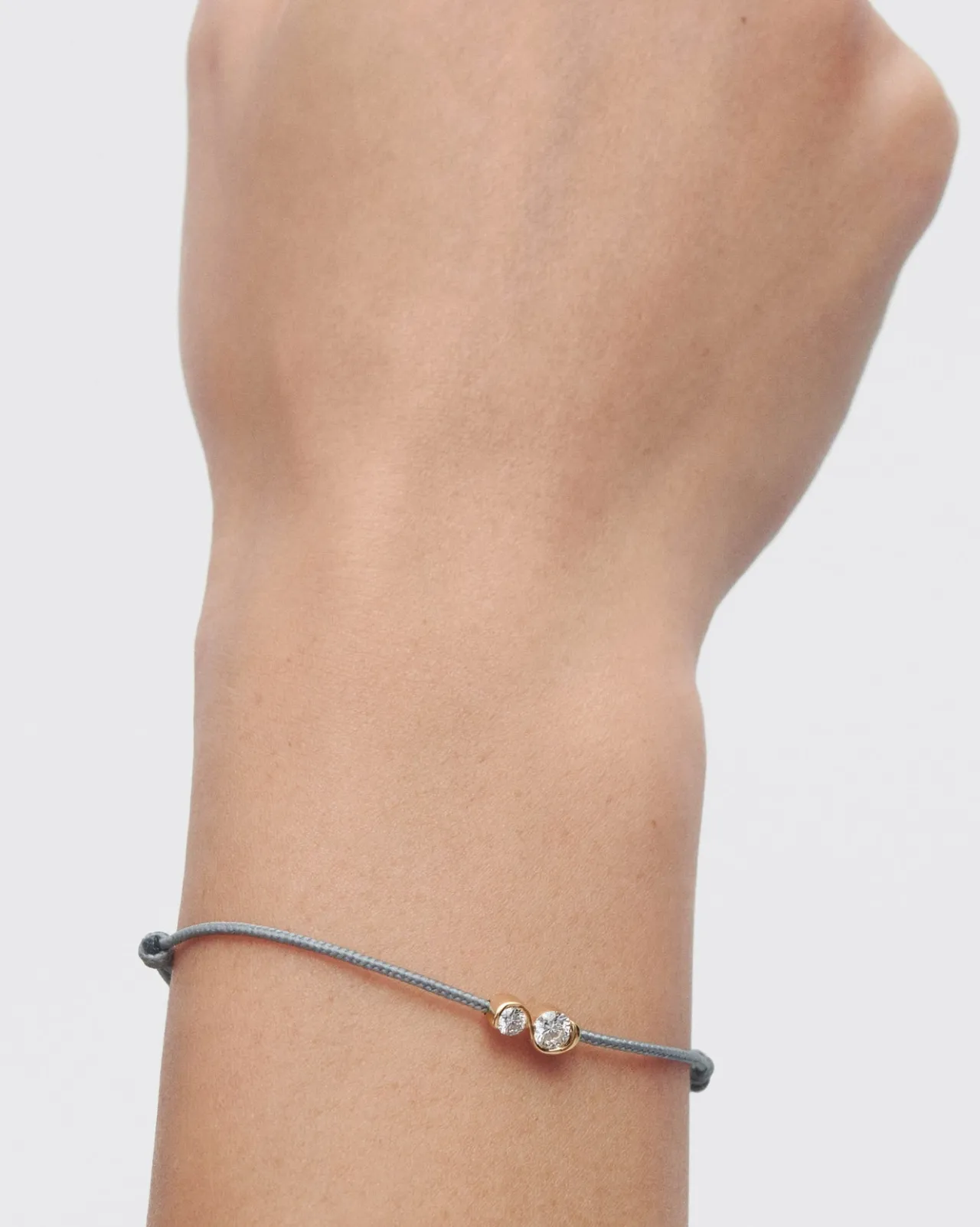 Joyas Con Diamantes|Joyas De Oro 18K-PDPAOLA Pulsera de diamantes y cordón Dafne