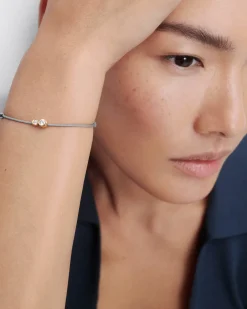 Joyas Con Diamantes|Joyas De Oro 18K-PDPAOLA Pulsera de diamantes y cordón Dafne
