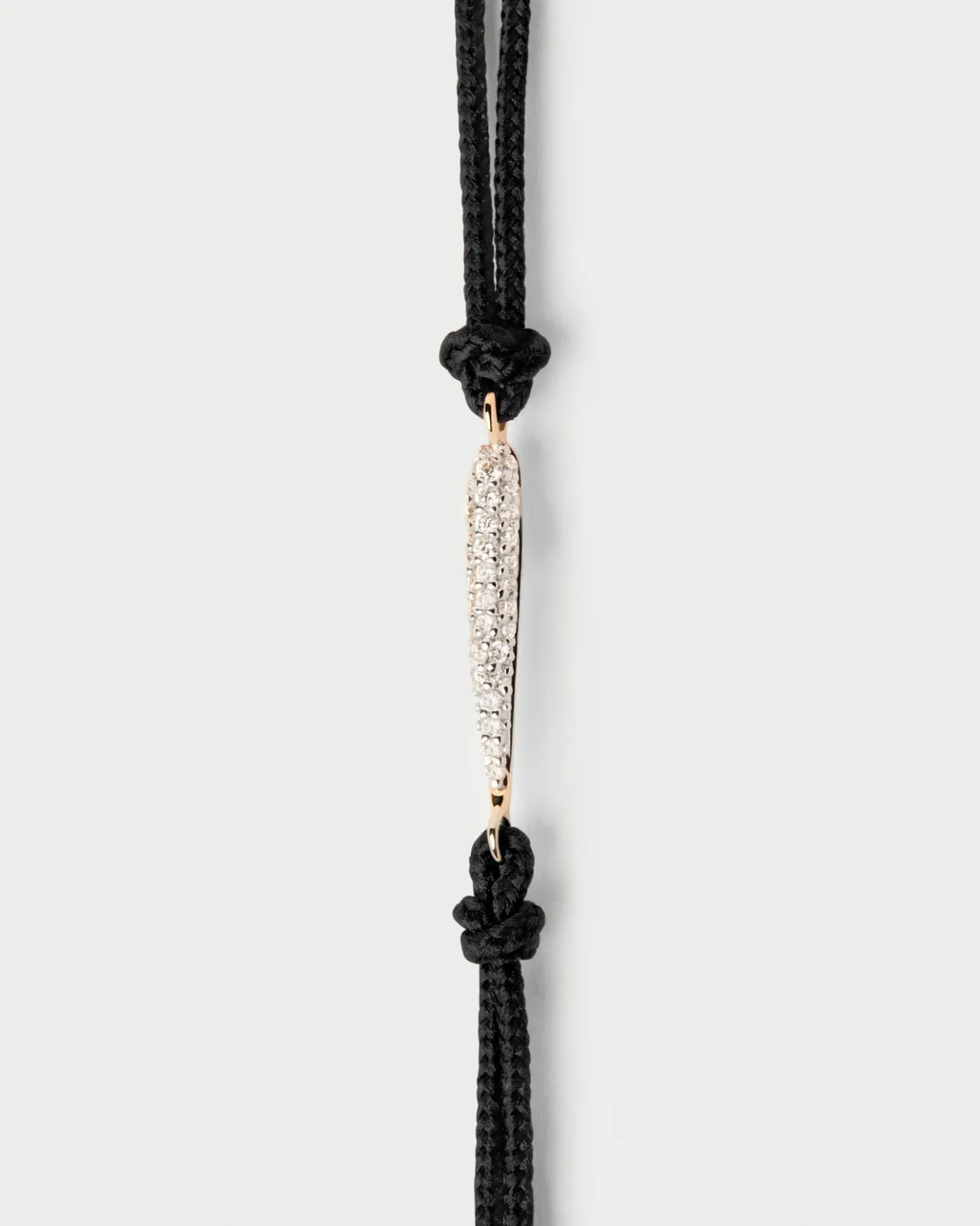 Joyas Con Diamantes|Joyas De Oro 18K-PDPAOLA Pulsera de diamantes y cordón Nina