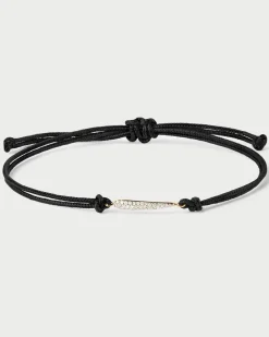 Joyas Con Diamantes|Joyas De Oro 18K-PDPAOLA Pulsera de diamantes y cordón Nina