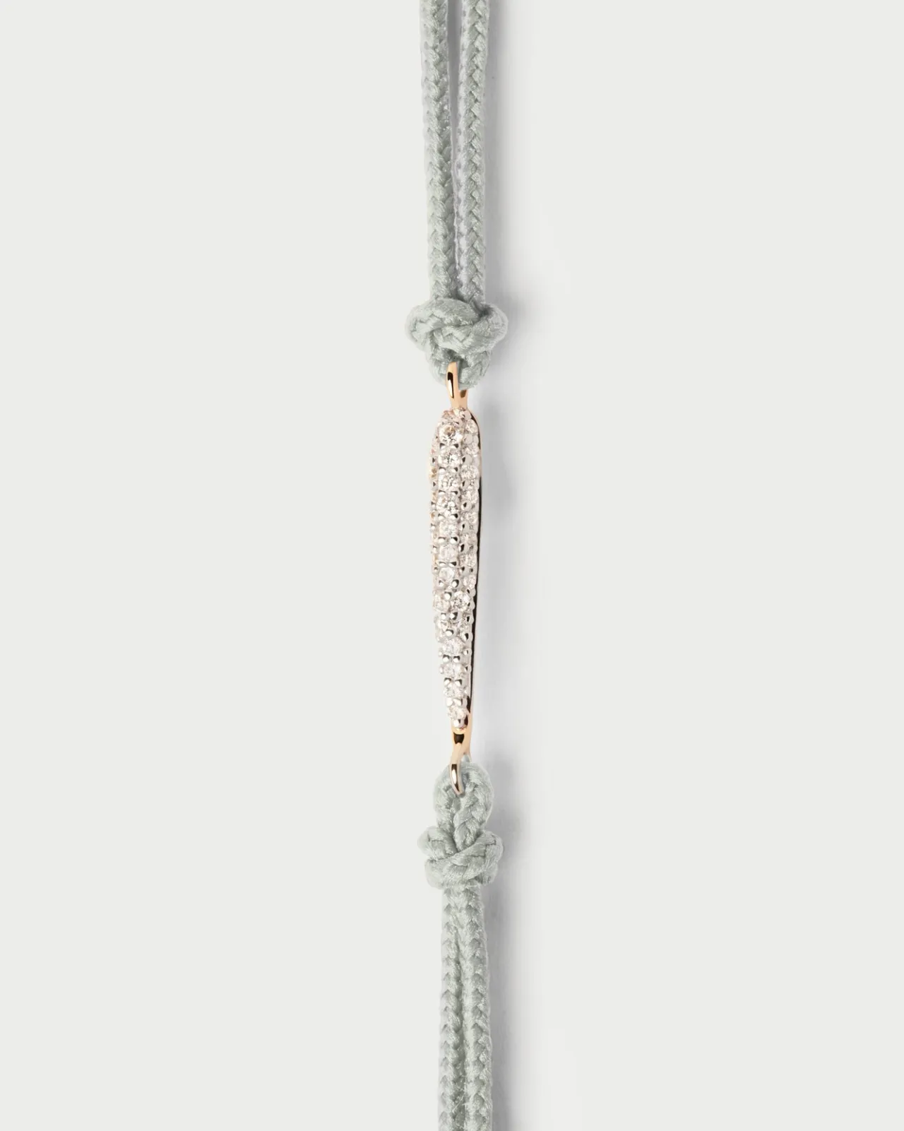 Joyas Con Diamantes|Joyas De Oro 18K-PDPAOLA Pulsera de diamantes y cordón Nina
