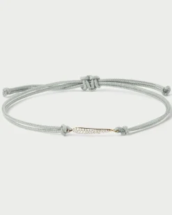 Joyas Con Diamantes|Joyas De Oro 18K-PDPAOLA Pulsera de diamantes y cordón Nina