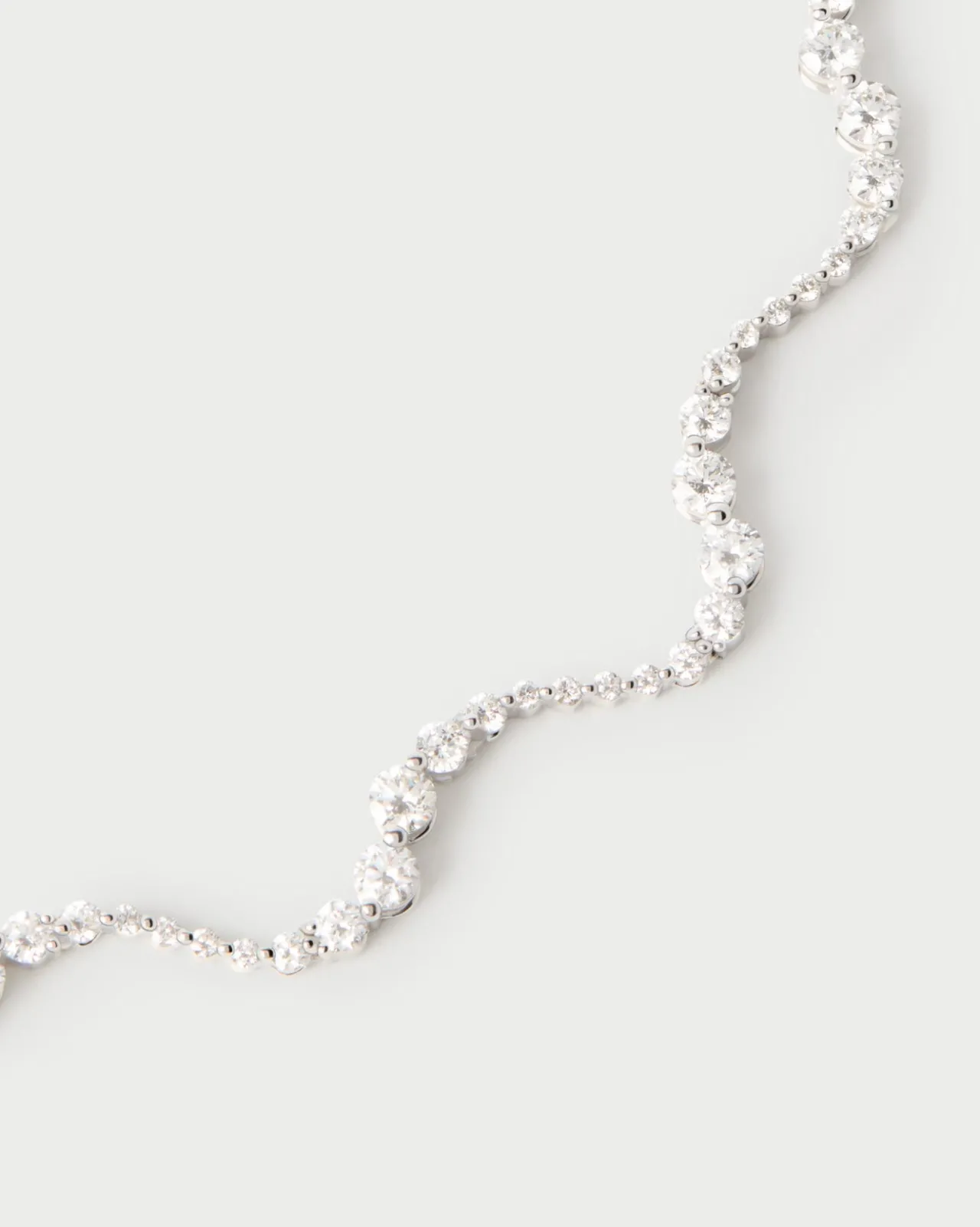 Joyas Con Diamantes|Joyas De Oro Blanco 18K-PDPAOLA Pulsera de diamantes y oro blanco Venus