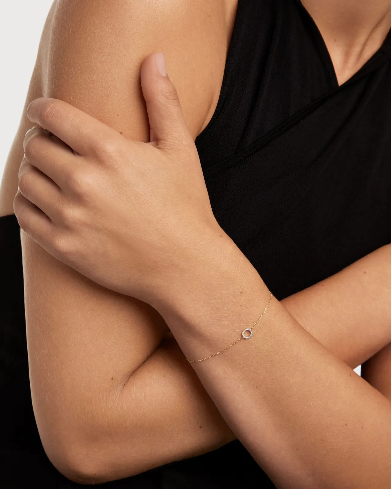 Joyas Con Diamantes|Joyas De Oro 18K-PDPAOLA Pulsera de diamantes y oro Circle