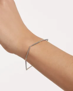 Pulseras De Cadena|Pulseras De Plata-PDPAOLA Pulsera de Plata Cadena de Barras
