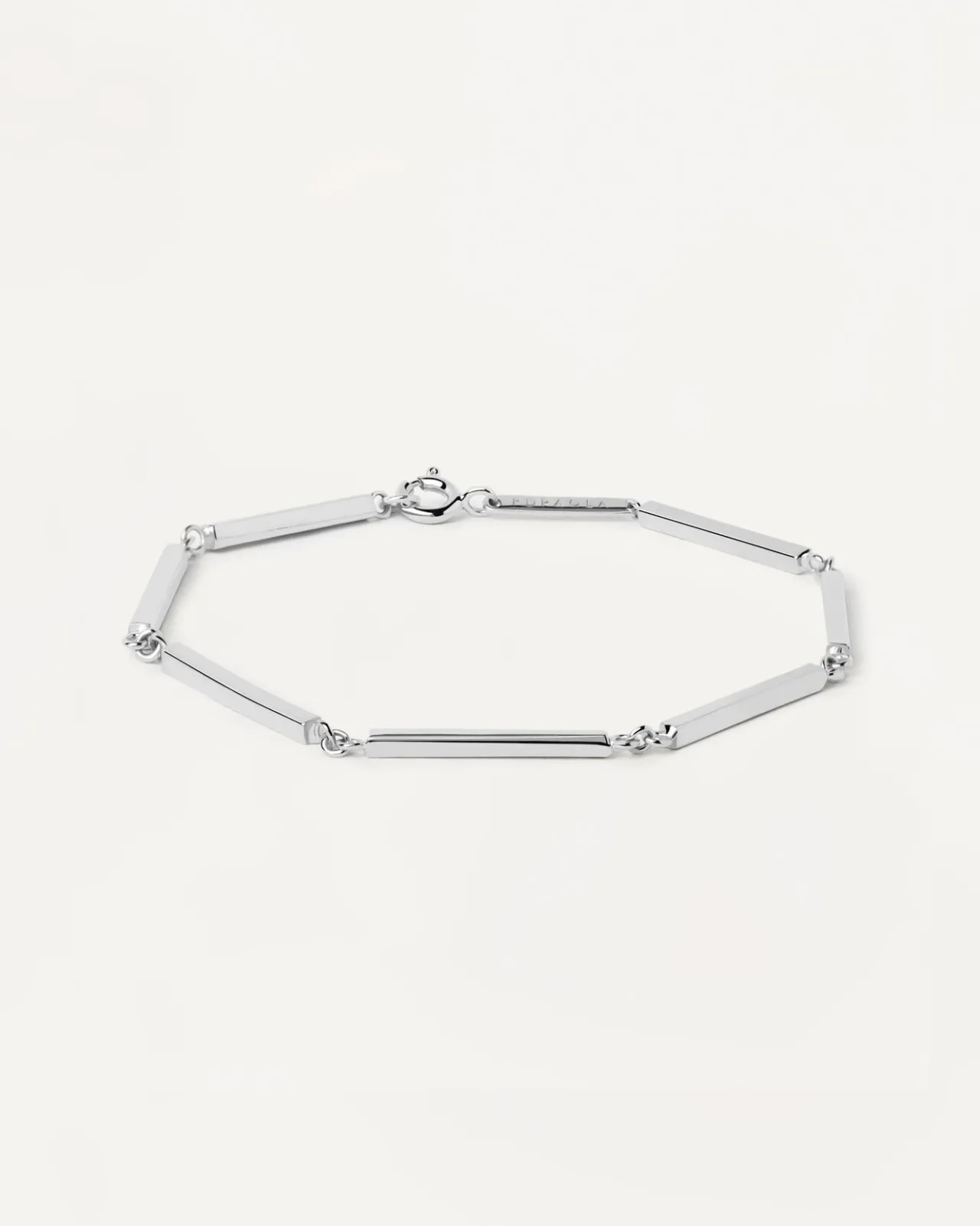 Pulseras De Cadena|Pulseras De Plata-PDPAOLA Pulsera de Plata Cadena de Barras