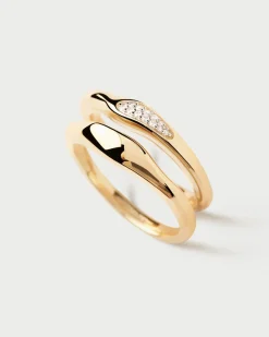 Anillos Básicos|Anillos De Oro-PDPAOLA Set de anillos Onda